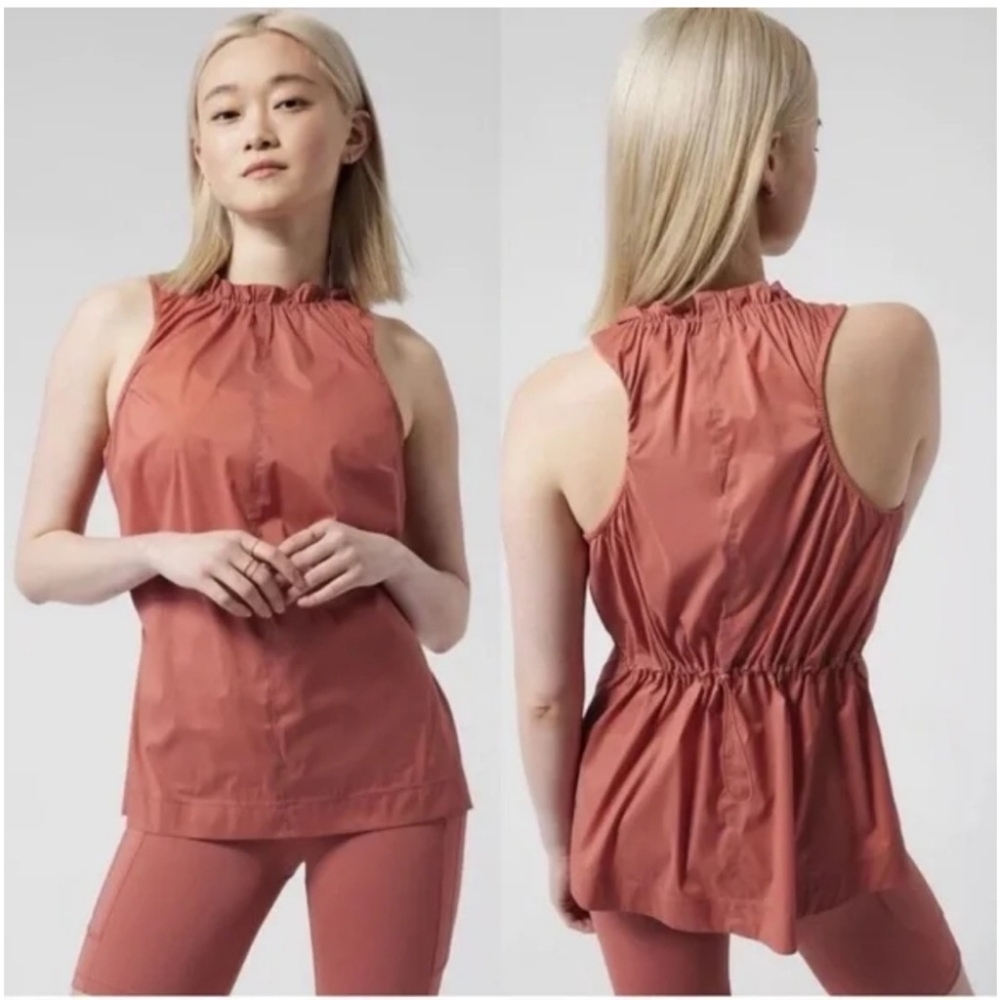 Athleta Levitate Ribstop Rust Terracotta Burnt Tank